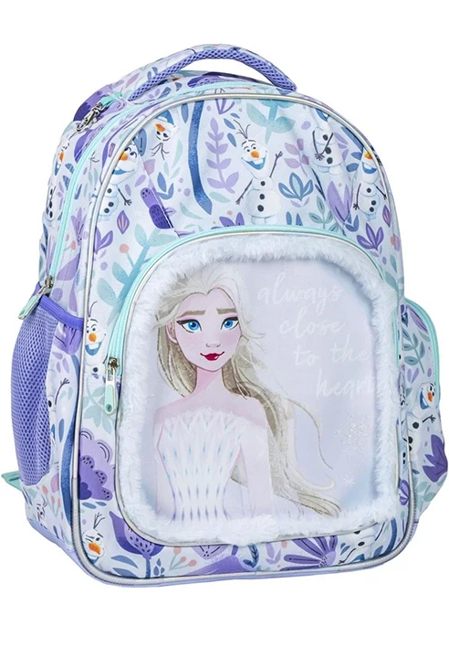 Zaino Scuola Organizzato Elsa Frozen