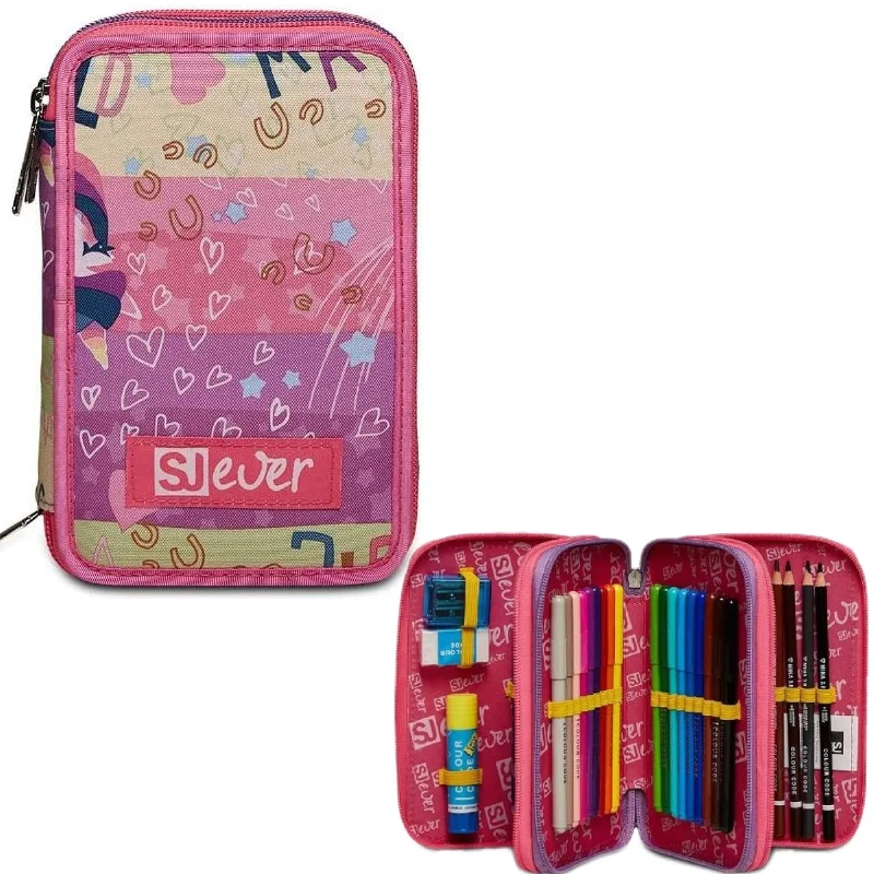 Astuccio Completo 3 Zip Seven Sj Gang Ever Rayly Girl