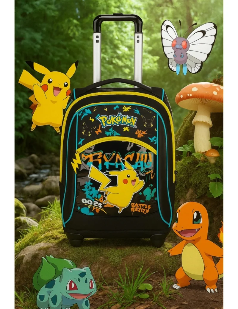 Zaino Trolley Big Fisso 2 in 1 Seven Pikachu Pokémon