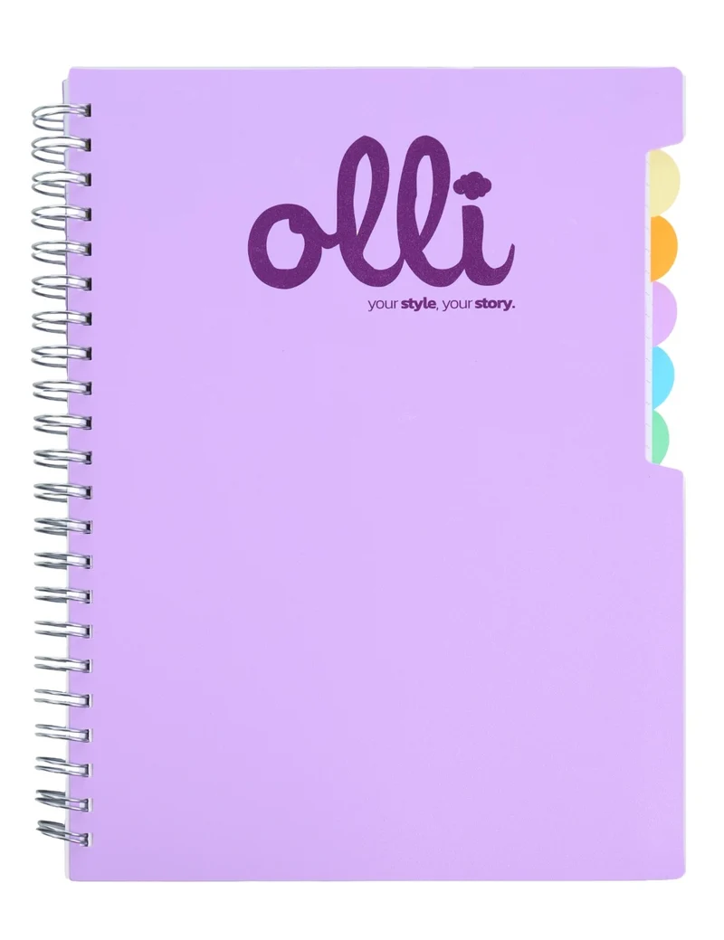 Maxi Quaderno Spiralato Con Divisori 150ff 70gr A4 Olli