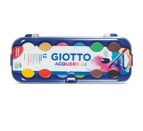 Acquerelli Giotto 12 Colori 30mm