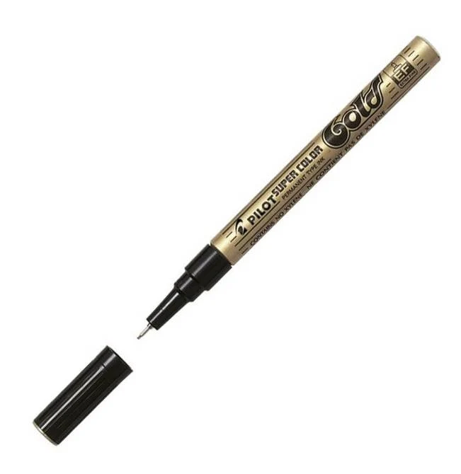 Pilot Super Color Pennarello a Vernice Oro Extra Fine