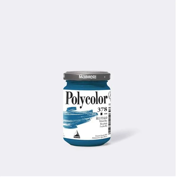 Polycolor 378 Maimeri Blu Ftalo Tempera Vinilica 140ml