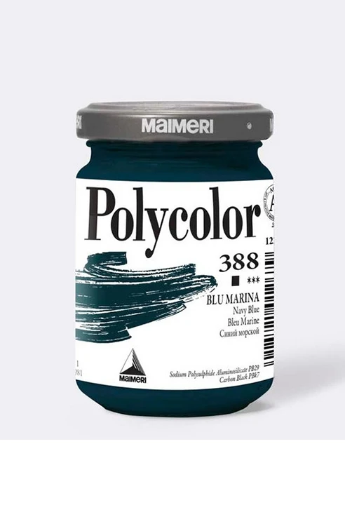 Polycolor 388 Maimeri Blu Marina Tempera Vinilica 140ml