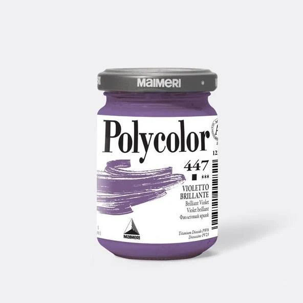 Polycolor 447 Maimeri Violetto Brillante Tempera Vinilica 140ml