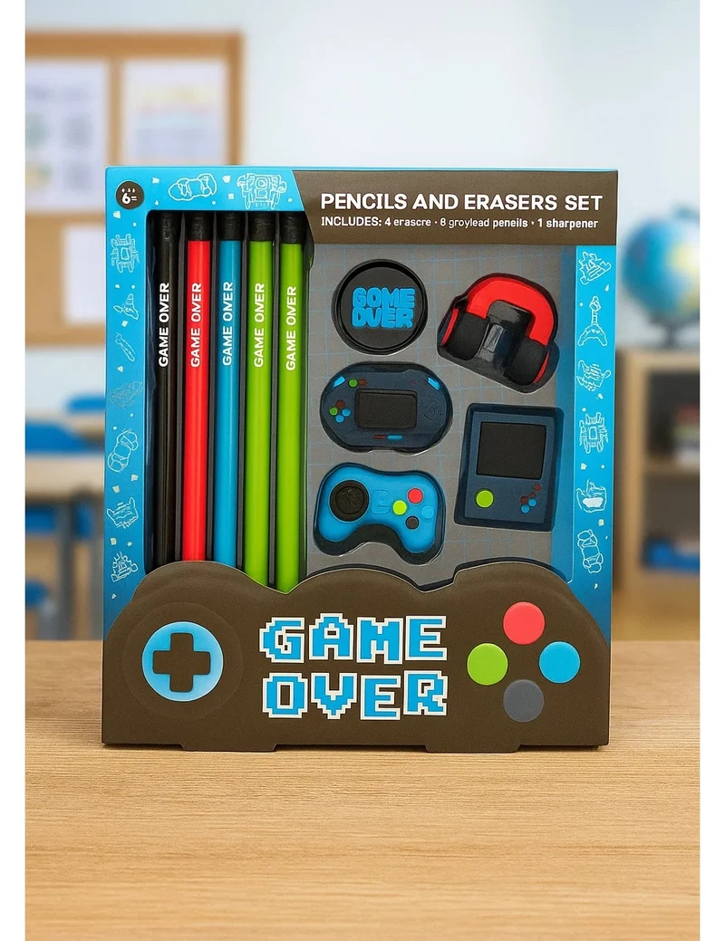 Set Cancelleria Game Over 10pz