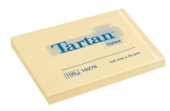 Tartan Post-it 127x76 Giallo Light 100 Fogli