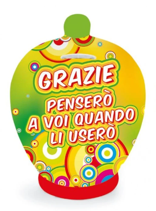 Salvadanaio In Ceramica Grazie Penserò A Voi Quando Li Userò