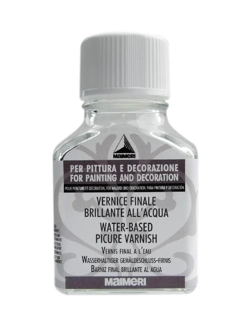 Vernice Finale Brillante A Base Acqua Maimeri per Pittura Olio 75 ml