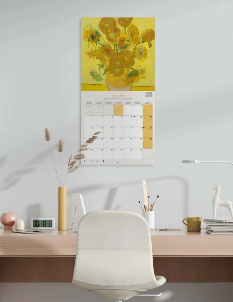 Calendario Da Muro 2026 Vincent Van Gogh 30cm