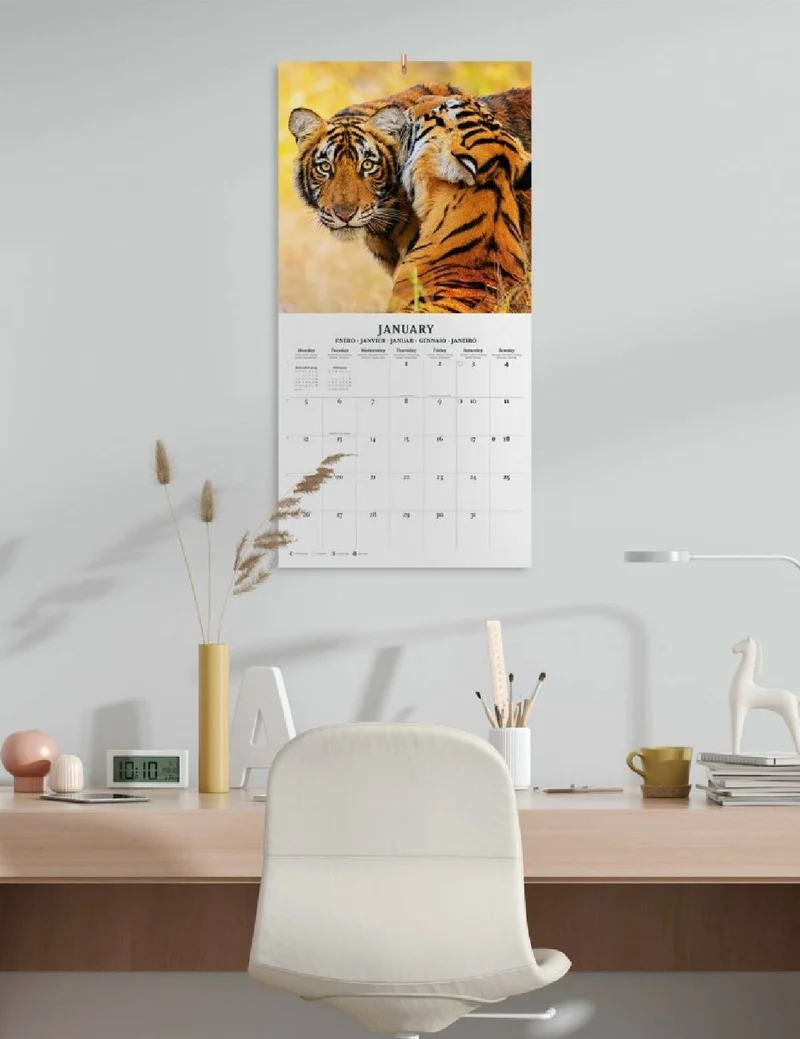 Calendario Da Muro 2026 Wildlife 30cm