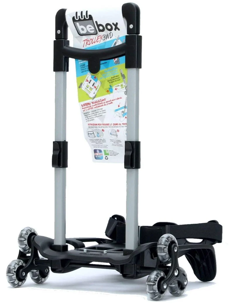 Trolley Seven Be Box 3WD Nero 3 Ruote