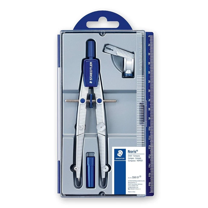 Compasso In Acciaio Staedtler Noris 550 01 Balaustrone ad Aste Snodate