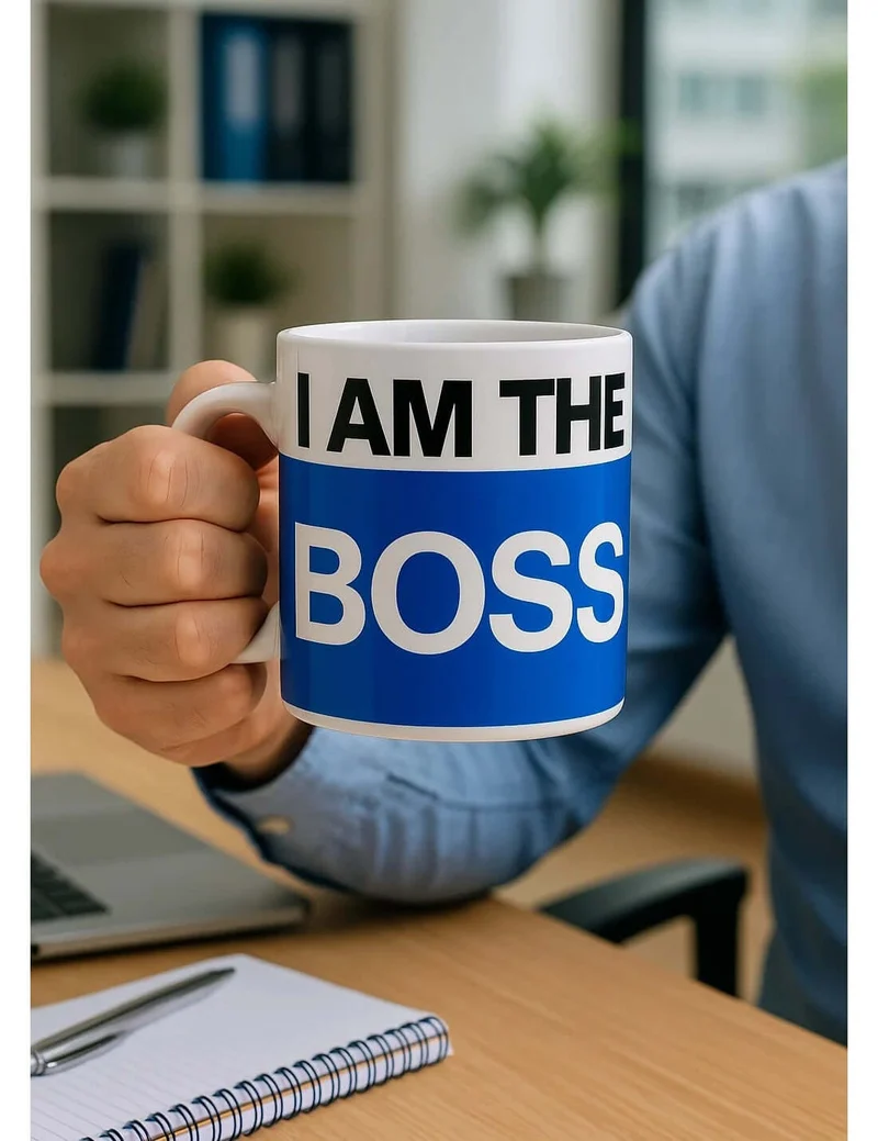 Tazza In Ceramica I Am The Boss 1000ml