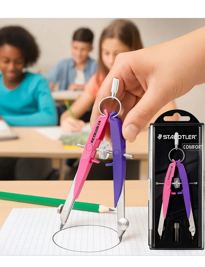 Compasso Geometrico Staedtler Mars Comfort Neon