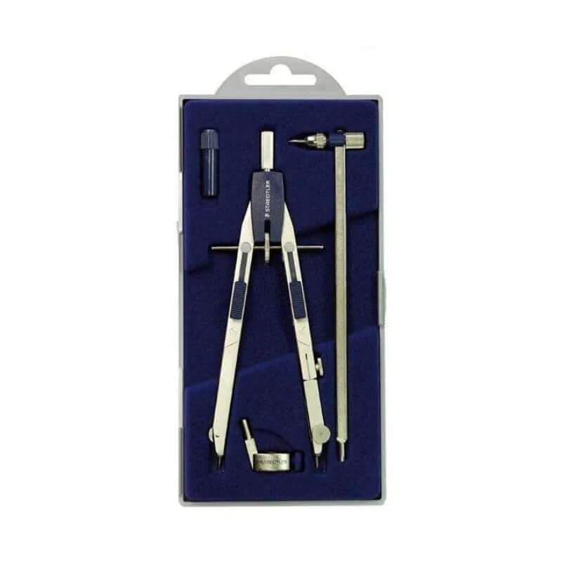 Compasso Staedtler 557 Balaustrone Con 3 Accessori Per Prolunga
