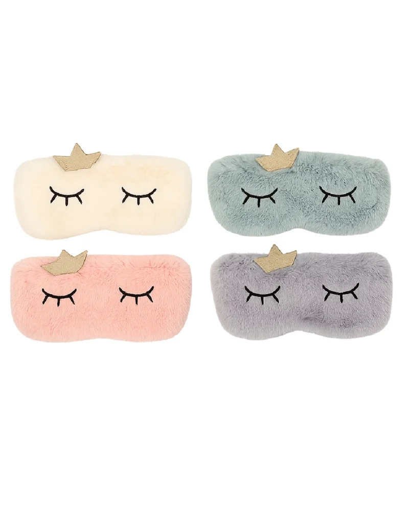 Astuccio Portapenne In Peluche Occhi Con Corona