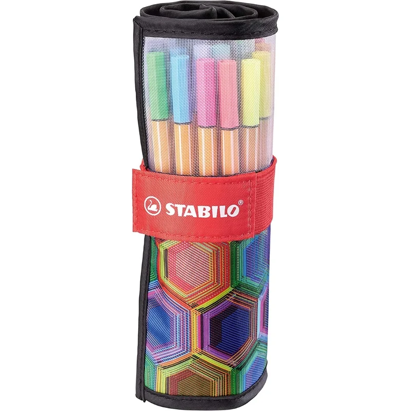 Pennarelli Stabilo Pen 88 Rotolo 25 Colori Edizione Arty