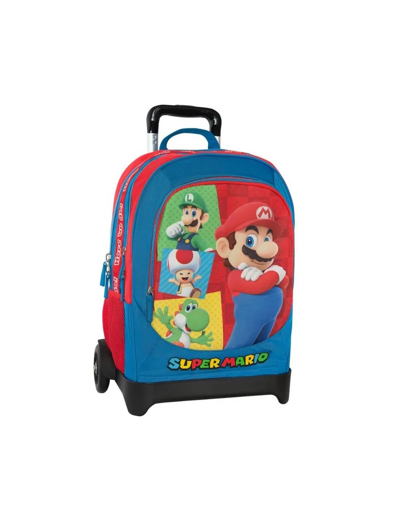 Zaino Organizzato Con Trolley Staccabile Super Mario E Friends
