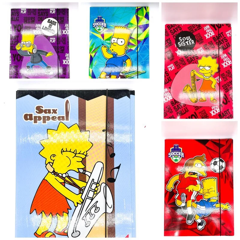 Cartellina Con Elastico 3 Lembi 25x35 I Simpson