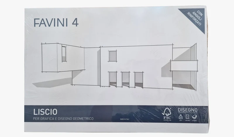 Album da Disegno Favini Liscio Disegno Tecnico 220g 33x48cm 20 Fogli