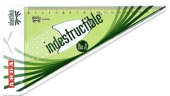 Squadra 60 Gradi 20cm Elastika Indistruttibile