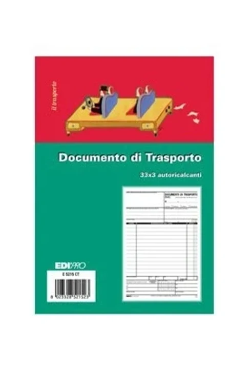 Blocco Documento Di Trasporto DDT A5 Duplice Copia