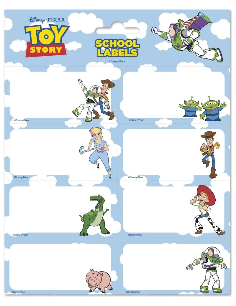 Etichette Adesive Segnanome Disney Pixar Toy Story