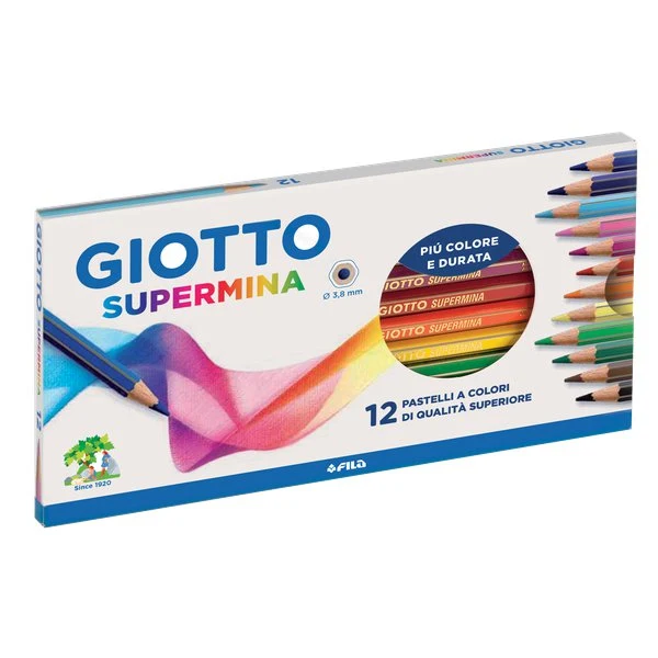 Pastelli Matite Colorate Giotto Supermina 12pz