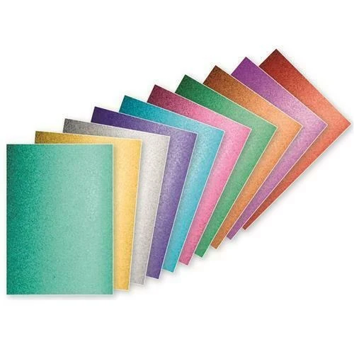 Carta EVA A4 Fogli in Gomma Espansa Metallizzata 10pz Colori Assortiti