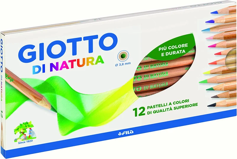 Giotto Di Natura Pastelli Matite Colorate Scatola Da 12pz
