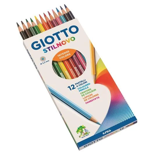Giotto Stilnovo Pastelli Matite Colorate Scatola Da 12pz