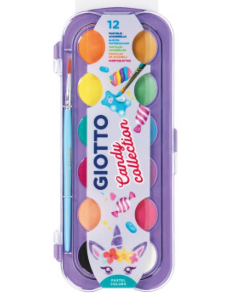 Giotto Acquerelli Candy Collection 12 Colori