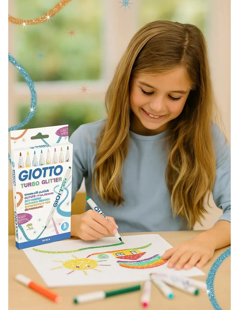 Pennarelli Giotto Turbo Glitter 8pz