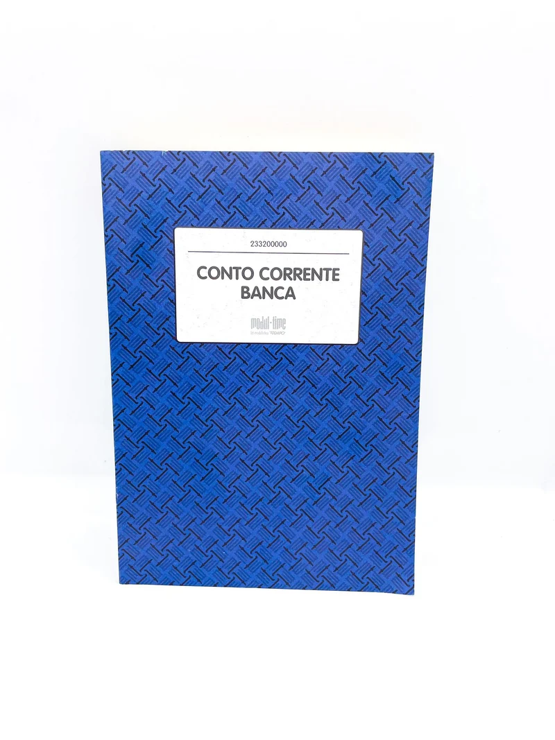 Libro Conto Corrente Banca 96 Pagine 17x12cm