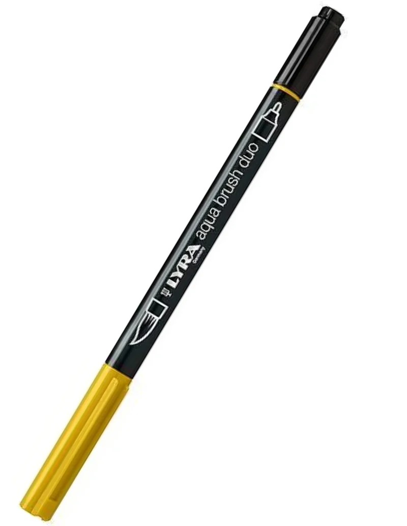 Pennarello Acquerellabile Doppia Punta Lyra Brush Duo Giallo Scuro
