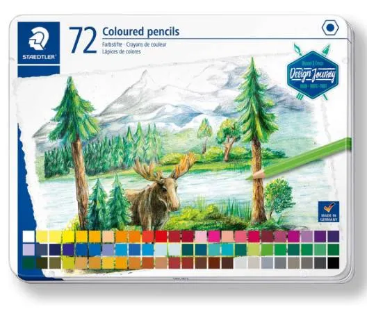 Pastelli Staedtler 72 Matite Colorate in Scatola di Latta