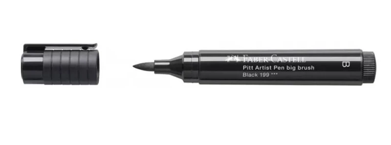 Pennarello Faber-Castell Pitt Artist Pen Big Brush India Ink Colore 199 Nero