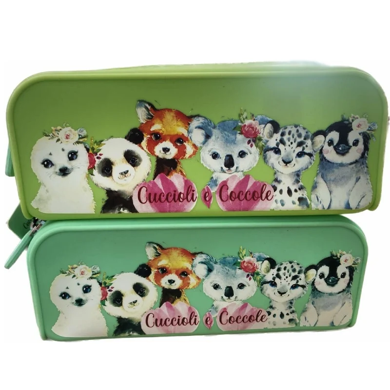 Astuccio Portapenne in Silicone Cuccioli e Coccole