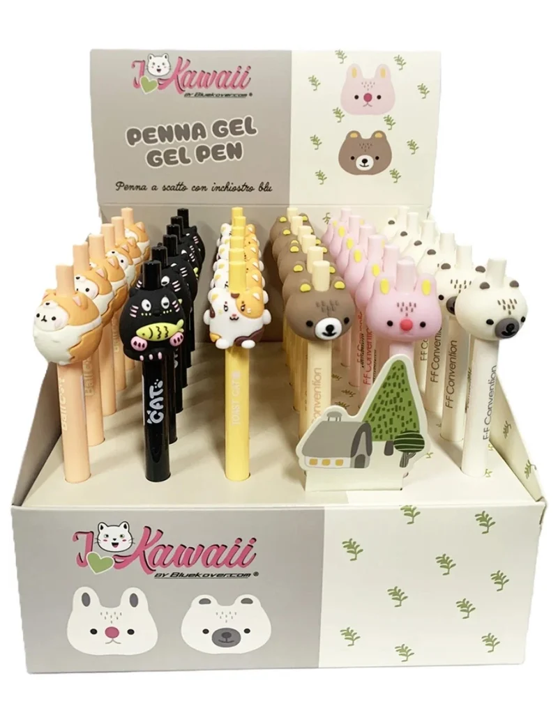 Penna Gel A Scatto Animaletti Kawaii