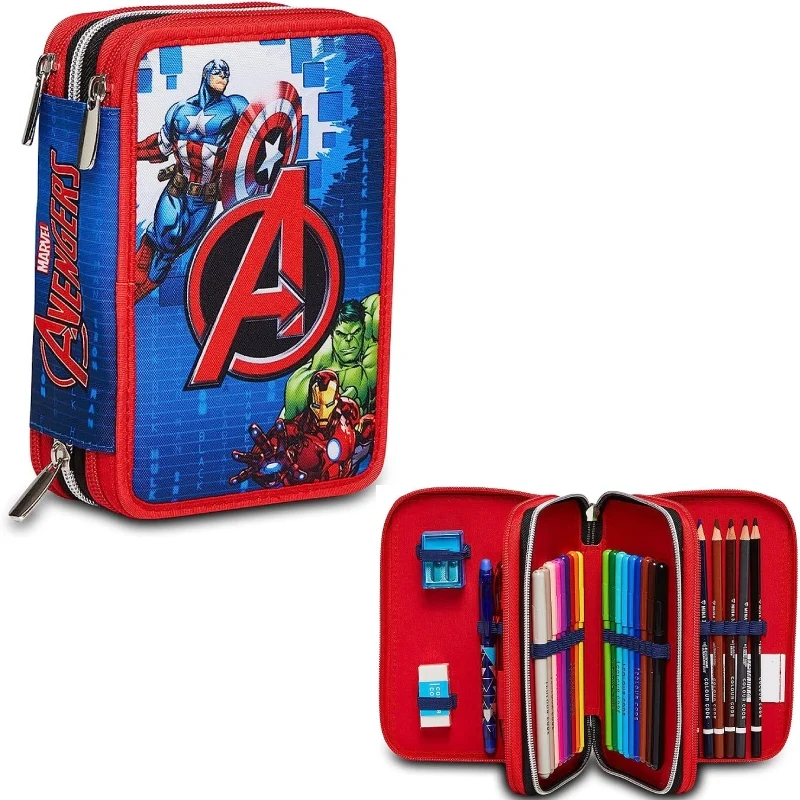 Astuccio Completo 3 Zip Marvel Avengers Earth's Mightiest Heroes