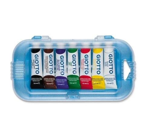 Giotto Tempera Extra Fine In Tubetto 7.5ml Confezione 7Pz.