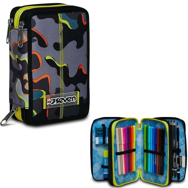 Astuccio Completo 3 Zip Seven Dye On