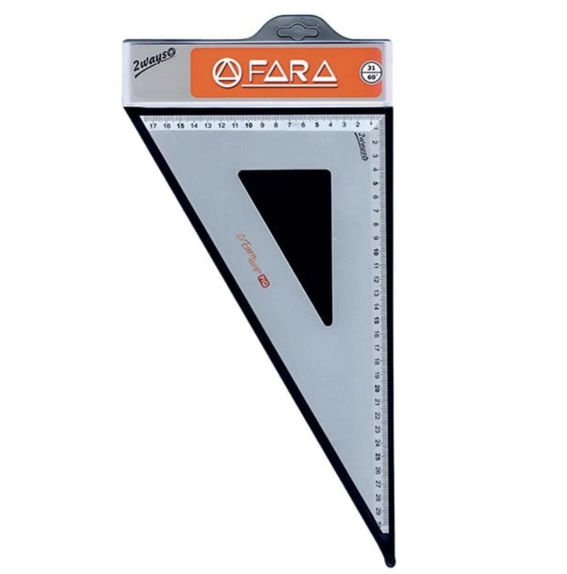 Squadra Tecnica In Alluminio Fara 2Ways 60° 31cm