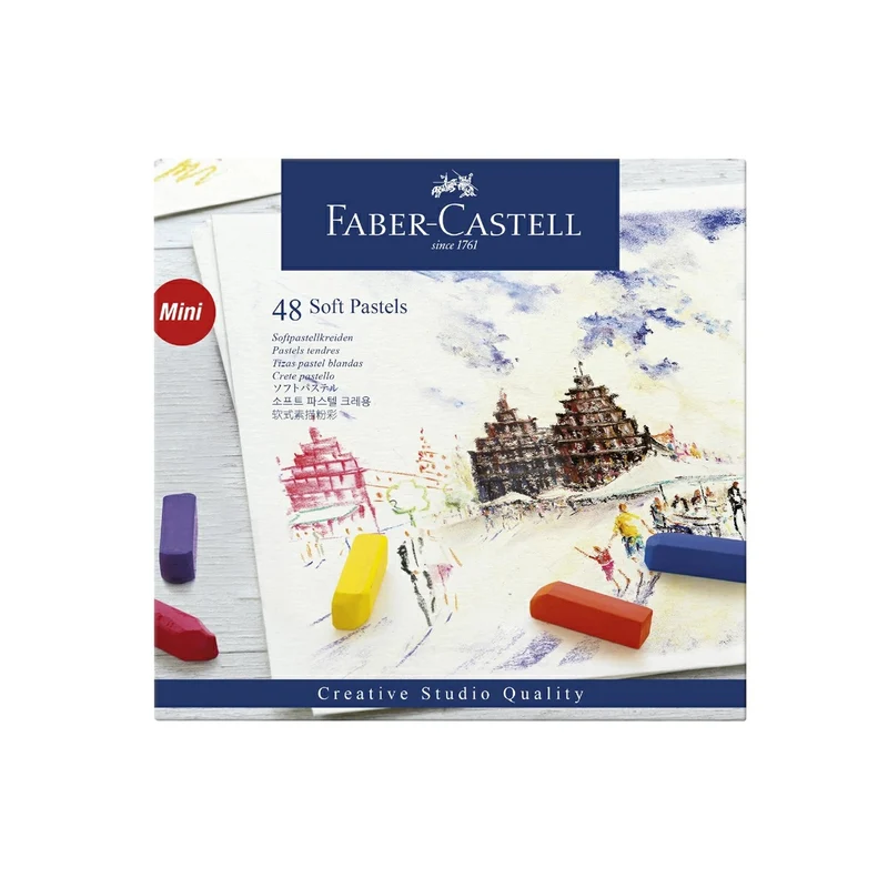 Faber-Castell Soft Pastels Mini Gessetti Crete 48 Colori
