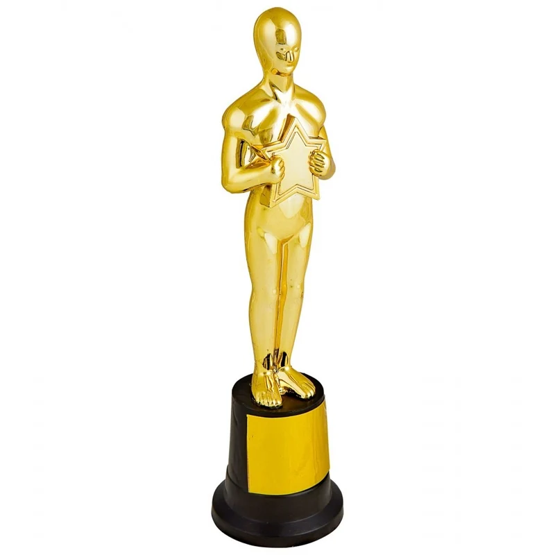 Trofeo Oscar Hollywood In Plastica 20cm