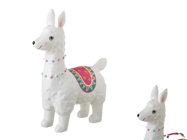 Lampada Lama Luce Bianca 27cm