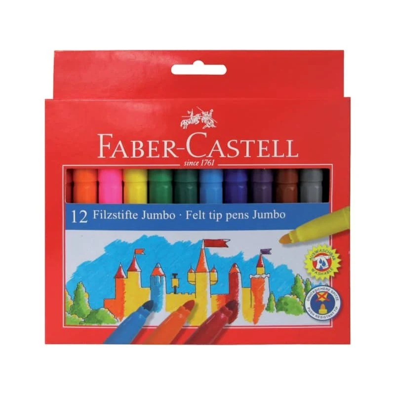 Faber-Castell Pennarelli Jumbo 12pz