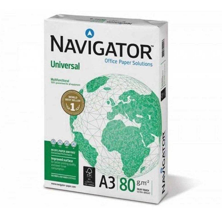 Risma Di 500 Fogli A3 Per Stampa Navigator 80g