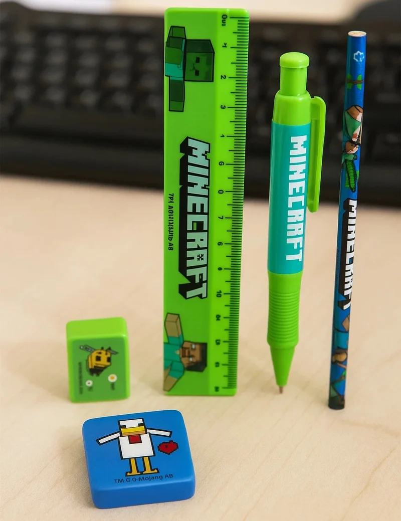 Set Cancelleria Minecraft 5pz